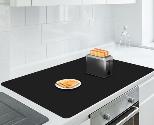 Aechy調理台保護マットシリコンマット特大90x60cmキッチンカウンターマットカット可能厚さ2mm滑り止め..