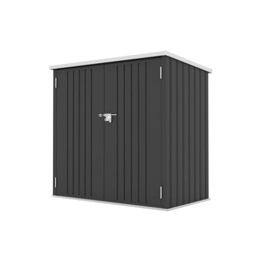 Rakuten - BTM 物置 屋外 大容量 大型 ストッカー 外用 ベランダ 屋外 収納ボックス 金属製 1600L 両開きドア 施錠可能