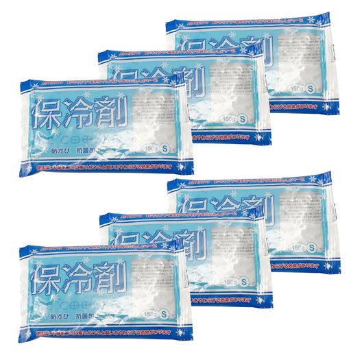本体サイズ(1個あたり):縦10x横16cm 厚さ1cm 内容量(1個あたり):150g 素材:高吸水性ポリマー 保冷効果:約5~6時間 固まるタイプ