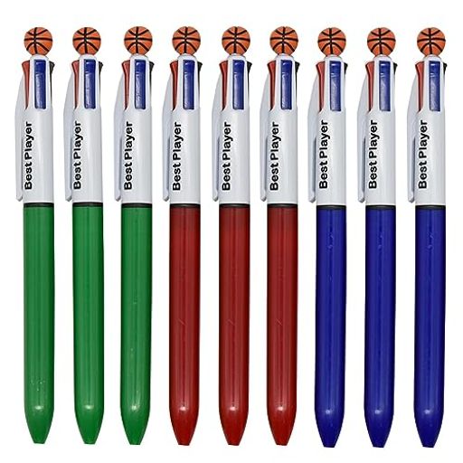 12本セットの可愛いバスケットボールペン、高品質、ユニークなデザイン,滑らかな書き方 長さ-約16cm、ボール径-0.7mm、素材-プラスチック、インクの色-4色、ペン軸 -3色(各色4本) 耐久性、 プレミアムプラスチックシェル、握りやすく、握る手の姿勢を保ち、滑りも防ぎます,長期使用に適しています 可愛い文具、筆記用具系は、カラーバリエーションも豊富に取り揃えております,軽量で持ち運びが簡単,非常に使いやすく 古典的な面白いペン。学生、オフィス用品、ビジネス、誕生日、パーティー、ビンゴ景品、子供たち、女の子などへの最高の贈り物