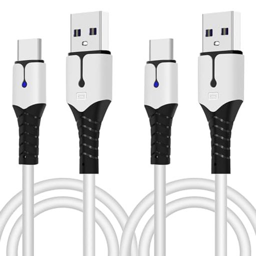 DigiZaru PS5 コントローラー用 充電ケーブル 2M 2本セット Xbox Series/Switch/PS5 DualSense コントローラー対応 USB Type-C データ通信・急速充電コード