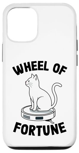 WheelOfFortuneCatジョークロボット掃除機猫スマホケースiPhone12/12Pro用