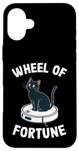 WheelOfFortuneCatOnRobot掃除機猫スマホケースiPhone16Plus用