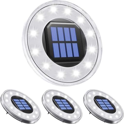 NFESOLARソーラーライト 屋外 IP68防水 埋め込み式 ガーデンライト ソーラー 自動点灯 光センサー 太陽光パネル充電 高輝度 LED 庭/玄関先/芝生/車場/歩道 設置簡単 防災対策 防犯ライト 置き…
