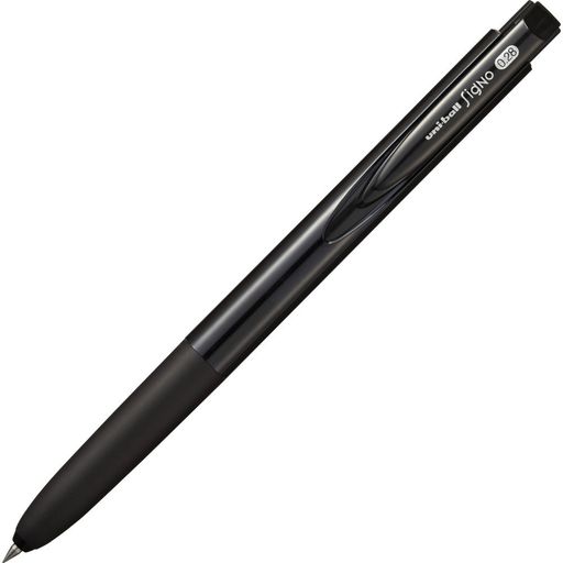 軸径11x厚さ15.4x全長141.2mm 10本 箱入 ノック式/ゲルインク/エッジレスチップ搭載/ラバーグリップ付 ボール径:0.28mm インク色:黒 重量:11.1g