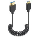 Duttek8KHDMIミニHDMIコイルケーブルミニHDMIHDMI2.1バージョンケーブル48Gbps超薄型HDMIオスミニHDMIオスケーブル8K@60hzUltraHD対応プロジェクターモニタービデオカメラ用
