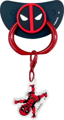 デッドプール&ウルヴァリンおしゃぶり風スマホリングIG4383レッド