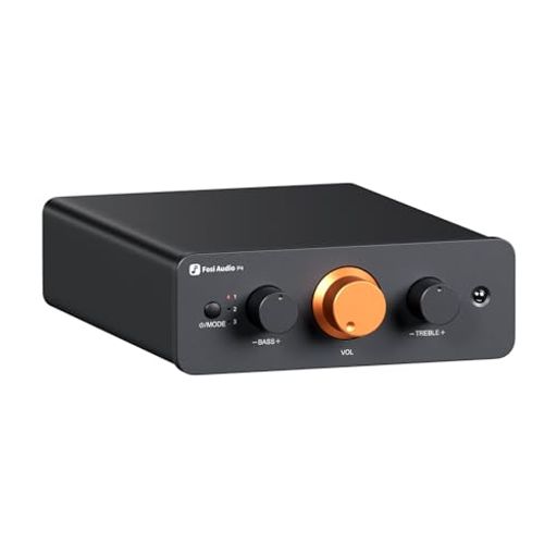 【ミニコントロールハブ】P4は最大3つのRCA入力をサポートし、CDプレーヤー、ストリーマー、DAC、カセットデッキ、内蔵フォノプリアンプ付きのターンテーブルに簡単に接続できます。クリックするだけでソースを切り替えて、シームレスなオーディオコントロールを実現します。 【実用的で使いやすい】ボリュームコントロール、バイパス機能付きの低音と高音の調整、3レベルのゲインコントロール、リモコンが装備されています。プリアンプは便利なオーディオ設定と最適化を提供し、あらゆるリスニングセッションを楽にします。 【電動ポテンショメータ】高精度の電動アナログポットを搭載したP4は、スムーズな音量調整、ノイズの低減、歪みの最小化を実現し、より純粋で洗練されたサウンド体験を実現します。 【コンパクトで堅牢】P4ステレオプリアンプは、省スペースで電磁干渉に対する強力な耐性を備えた洗練されたミニマリストデザインを特徴とし、長期間にわたって信頼性の高いパフォーマンスを保証します。
