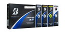 BRIDGESTONE(ブリヂストン)ゴルフボールTOURBXS2024年モデル12球入マルチカラーパック(ホワイトx3球、パールホワイトx3球、イエローx3球、コーポレートx3球)S4MXJ