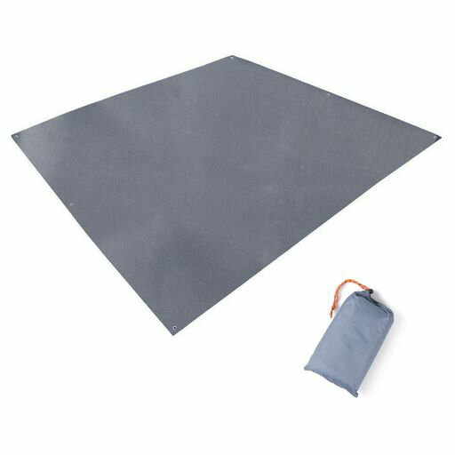 Tent Accessories - TRIWONDERタープグランドシート防水軽量マルチシートたーぷテント天幕テントシートキャンプアウトドアブルーシートフットプリントフライシート収納袋付き(グレー)