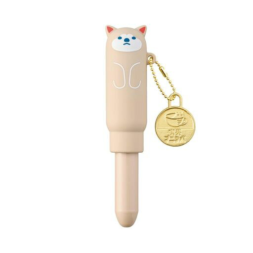 【特徴】高さ10センチのミニボールペン 【付属品】ロゴチャーム 【デザイン柄】アキタイヌ 【材質】シリコーンゴム 【ボール径】0.7mm