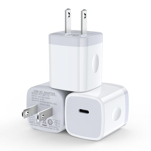 HOOTEKPD充電器TYPE-C20WUSB-C電源アダプタPD3.0対応/3個セット/PSE認証/小型/軽量ACアダプターUSBコンセント急速充電器IPHONE充電器タイプCUSB充電器スマホ充電器携帯充電器