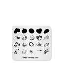 KADS ネイルスタンプ ネイルスタンピングプレート ナチュラル系 ネイルステンシル ネイルアート道具 (NA007)