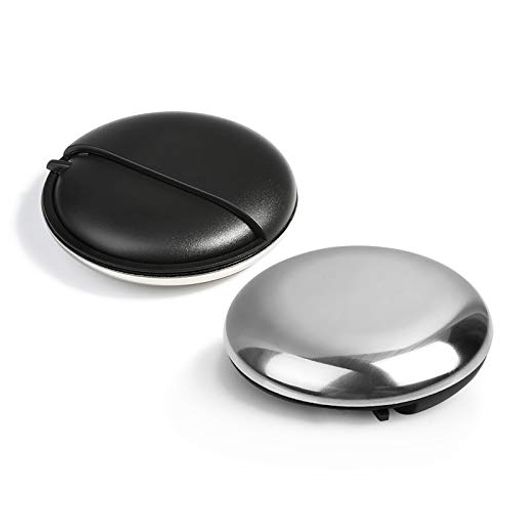 Opretピルケース薬ケース携帯サプリメント薬入れ小物入れガムケース薄型ステンレス製オシャレブラック