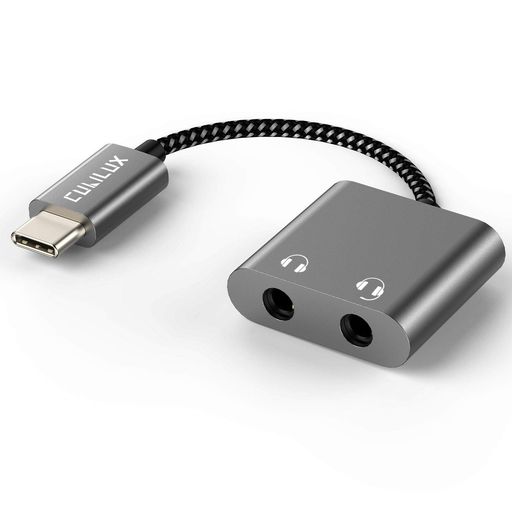 Cubilux USB-C デュアルヘッドホン分配アダプター、USB Type-C to 3.5mmx2 オーディオ共有、iPhone 17/16/15・iPhone 17/16/15 Pro Max・iPad Pro 13/12.9/11・iPad