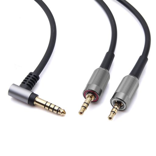 単結晶銅 MDR-Z7 対応リケーブル 4.4mmバランス(5極)左右二重線矢印3.5mmミニプラ...