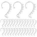 SUNNYCLUE1箱30個イヤーフックパーツ7カン付きイヤークリップレディースイヤーカフイヤーラップフェイクピアス人気イヤカフ軟骨ピアスノンホールピアスフェイ...