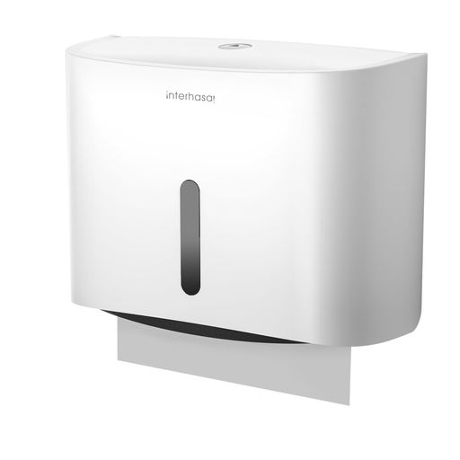 interhasa!ペーパーホルダー壁掛けペーパータオルホルダー小判用中判用Z折りティッシュハンドペーパー..