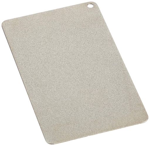 #300/#600(片面ずつ) 仕上用 サイズ:85x50x厚1mm 各種砥石の形を整える成型ドレッシングです 目出し作業等、幅広い用途にご利用いただけます ダイヤがしっかりと電着してあるので、手のひらに収まる板ヤスリとしてもご使用頂けます