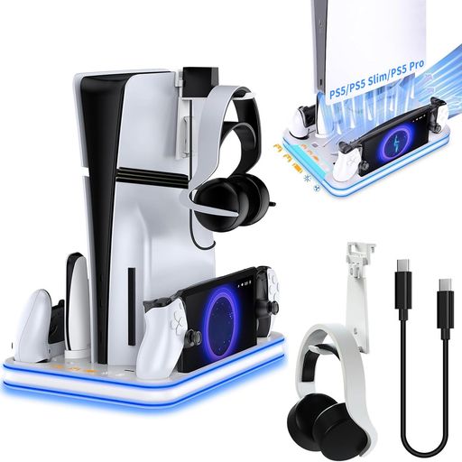 PS5Pro/PS5Slim/PS5�б����֤�������ɡڿ��о�5-in-1��ps5����ȥ����顼���ť������¿��ǽ��ѥե���forPlayStation5Pro...