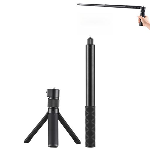 Insta360対応見えない自撮り棒 + 三脚 アルミ合金 Insta360 X5、Ace Pro、Ace Pro 2、GO 3S、 GO Ultra、ONE X2、X3、X4 アクションカメラ対応