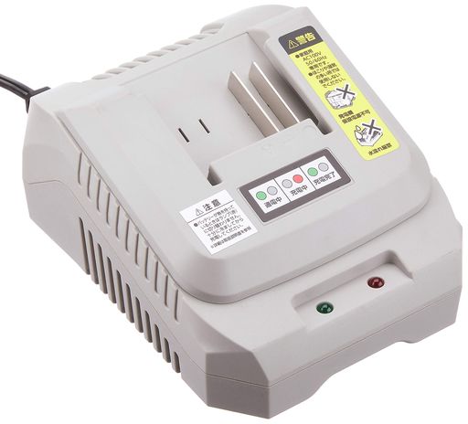14.4V専用充電器 定格電圧:AC100V 定格周波数:50/60Hz 出力電圧:DC14.4V コード長:1.8m 充電時間:約70分