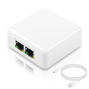 SinLoonRJ45ネットワークスプリッタアダプタギガビット1000Mbpsイーサネットケーブルスプリッタ1~2RJ45ネットワーク拡張コネクタ2デバイス共有インターネット同時(ギガビット)白