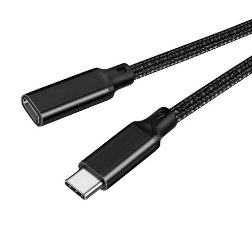 USB Type-C 延長ケーブル 3m LpoieJun 240W 20Gbps 8K対応 PD急速充電 高耐久ナイロン