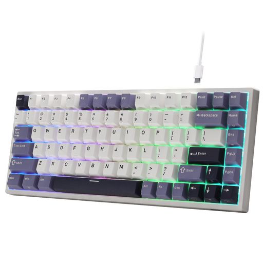 Rakuten - RK ROYAL KLUDGE C84 HE ラピッドトリガー ゲーミングキーボード、75% TKL 有線 RGB メカニカルキーボード、ホール効果マグネティックスイッチキーボード、アクチュエーションポイント調整可能…