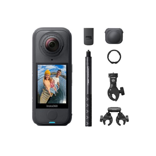 Insta360 X4 Air バイク究極マルチビューキット - 軽量165g 8K 360度全景カメラ、見えない自撮り棒効果、交換可能レンズ、撮影後フレーミング、ウインドガード内蔵、FlowState手ブレ補正、AI搭載…