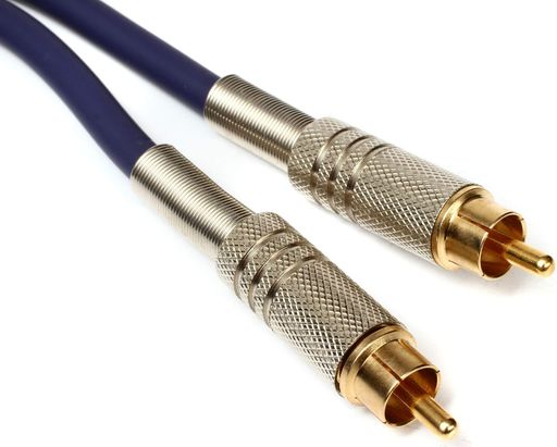 Hosa DRA-501 1m 両側RCA S/PDIF コアキシャルケーブル ブルー