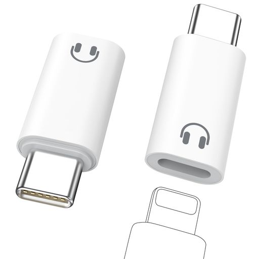 【2個セット】MoKoライトニングからType-C変換用イヤホンアダプターEarpods用通話/...