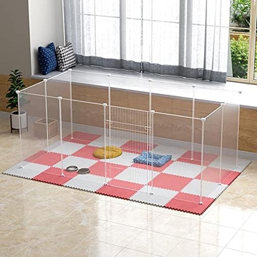 FARZIペットフェンスペットサークル45x35cm12枚ドア付き室内屋外置くだけ柵自立ケージ小型犬ジョイント..