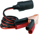インバーター用シガーソケットケーブルカーバッテリー接続シガーソケットケーブル直結型クリップ式12V24車対応長さ30CM