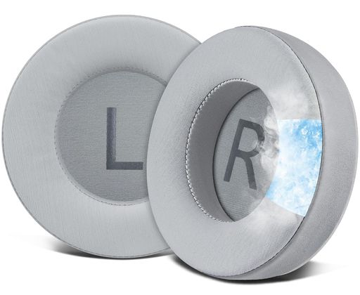 SOULWIT冷却ジェルパッドイヤーパッドforAKGK701K702Q701Q702K601K612K712との互換性がありイヤークッションノイズアイソレーションフォーム耳当てアイスシルクファブリック