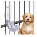 WIEXUNペット自動給水器犬猫ケージ取付型水飲み器ケージ固定みずのみ器透明500Ml大容量吊り下げ式重力給水器自動給水転倒防止漏れ防止電源不要外出旅行ペット用...
