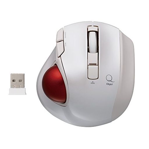 ナカバヤシ(Nakabayashi)Digio2トラックボールマウス小型2.4GHzワイヤレス5ボタンホワイトZ8364