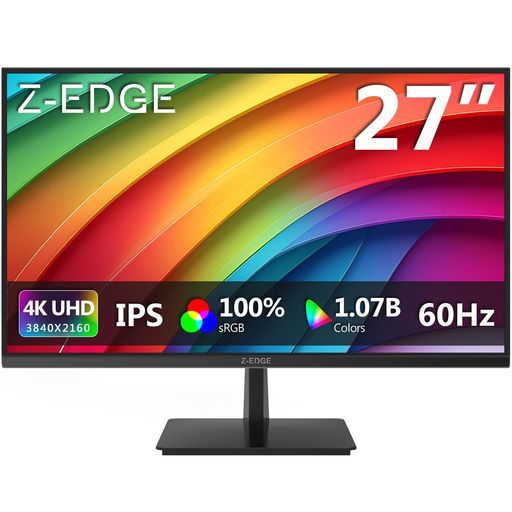 Z Z-Edge(ゼロエッジ) 4Kモニター 27型 ゲーミングモニター UHD(3840x2160) IPS 60Hz HDR10 AMD FreeSync対応 HDMI/DP 300cd/m2 非光沢/超薄型 登録で国内2年保証 U27P4K