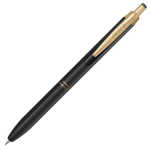 【SARASA Grand】インク色まで上質な高級ジェルボールペン 【特長】高級感のある軸デザイン/バインダークリップ式/鮮やかで濃いインク色 【インク成分】水性顔料・耐水性 【替芯】JF-0.5芯 【本体サイズ】最大軸径10.3x142.6mm/重量19.3g