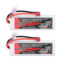 GOLDBAT4000MAH2S50C7.4Vリポバッテリー2個入りラジコンリポバッテリーLIPOバッテリーRCカー用バッテリーラジコンカー用レーシングカーハードシェルDEANSプラグ付き