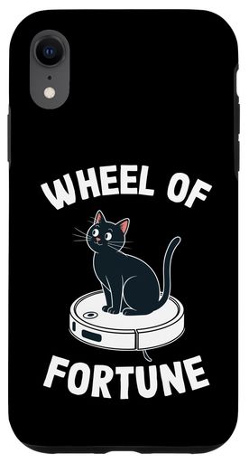 WheelOfFortuneCatOnRobot掃除機猫スマホケースiPhoneXR用