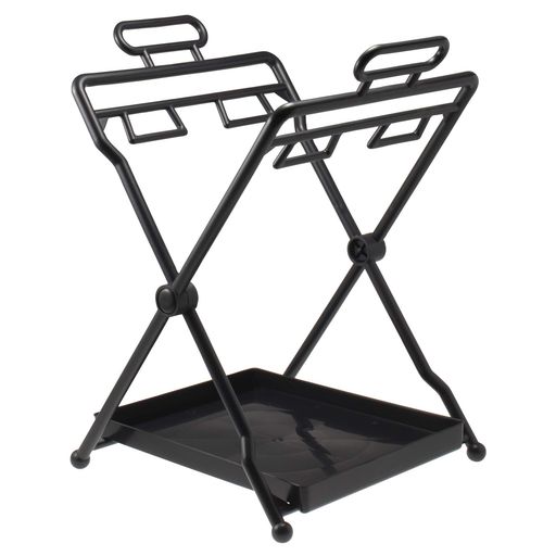 Rakuten - ストリックスデザインゴミ箱分別ダスポイブラック33.5x28.5x40.5cm折り畳み式トレー付とって付ポリ袋対応簡易ゴミ箱ごみ袋フォルダーQB-033