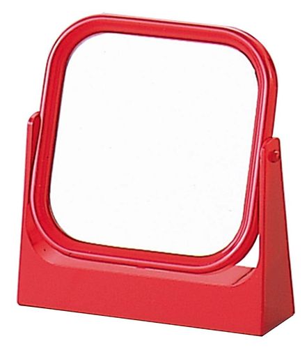 ミニレディ角型スタンドミラーレッドM-216