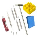 サムコス腕時計バンド調整ツール12点セット腕時計時計ベルト交換調整修理工具時計修理ツールバンド調整サイズ調整バネ外しメンテナンス清掃用品時計工具セット