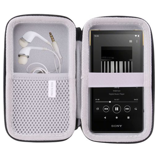 WAIYUJP収納ケース互換の Sony Walkman NW-ZX707/NW-ZX706/NW-ZX700 プレーヤー 保護 キャリング 収納ケース. 材質:耐久性のある高級ハードEVA素材、優れた肌触り、中身の柔らかい保護。 用途:保管保護、汚れ、衝撃、磨耗を防ぐことができ、ハードシェルは耐衝撃性、防塵、半防水性能を持ち、中身を保護することができます。 デザイン:コンパクトで軽量なデザイン、持ち運びや保管が簡単、旅行や家庭での保管におすすめ。 インナーサイズ:15.8CM*8.5CM*3CM ご注意: だけ収納袋で販売(機器および付属品は含まない)