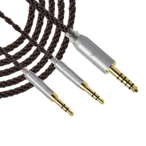 【クリアな音質を実現する】1芯あたりに高純度銅線を18本使用することで、音声信号の伝達における抵抗を排除し、クリアな音質を実現しました。また、8芯構成でケーブルの強度を高めるだけでなく、広いレンジ感を維持し、自然でありながらも空間表現力を向上します。 【優れた耐久性】外被には柔軟性・耐久性に優れたPVCを採用、取り回ししやすくタッチノイズも起こしにくいです。 【金メッキプラグを採用】耐蝕性に優れた金メッキプラグを使用しています。また、ハウジング部は純銅を採用し、安定した接続を確保。 【機器側側プラグ】金メッキ3.5mm 3極ストレート型プラグx2 【ヘッドホン側プラグ】金メッキ4.4mm 5極ストレート型プラグ