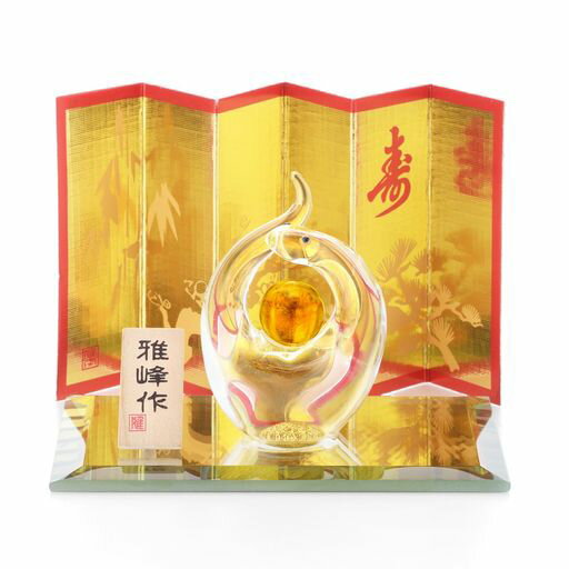 中日本陶器(ナカニホントウキ) 置物 干支飾り 置物飾り ガラス へび キラッと光る 金彩手作り福巳(高貴)