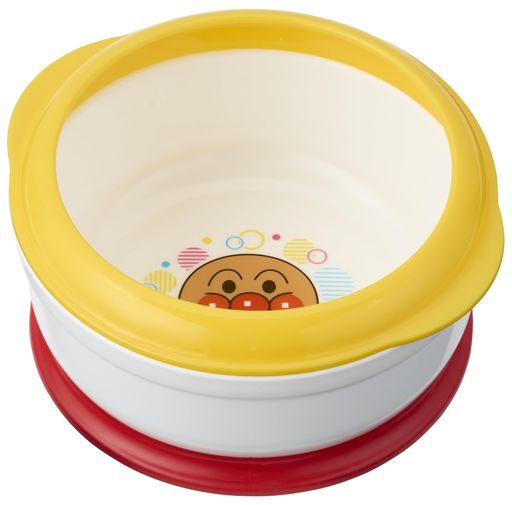 アンパンマンステップアップボウル/ステップアップしながらスプーンの練習/電子レンジ・食洗器・煮沸消..