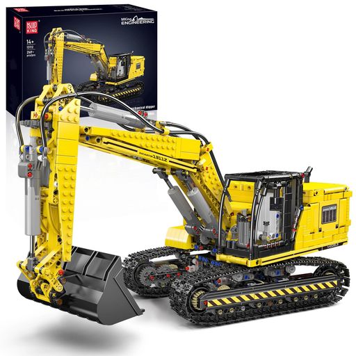 【科学技術リモコン掘削機】この精緻な科学技術モデル積木キットは、その細部への優れた関心が印象的で、科学技術愛好家のために開発されている。前進、後退、左、右、調節角度、上下、シフト連動など(1xXLモーター、1xLモーター、4xMモーター、1...