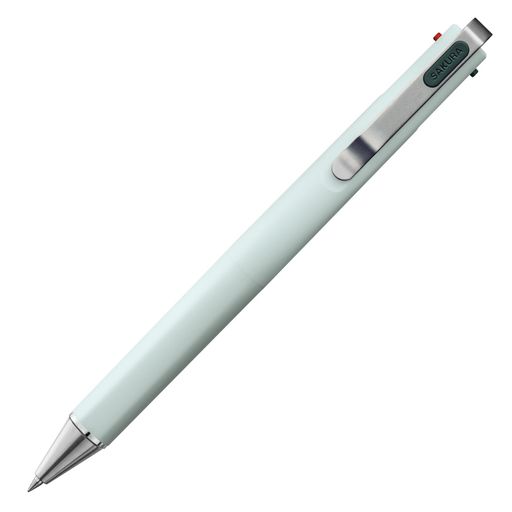 【仕様】黒にこだわる3色ボールペン「ボールサインiD 3C」/0.4mm/限定ミントボディ 【インク色】Cパターン(フォレストブラック,ピュアブラック,レッド)。さりげなく個性を表現できる3色。 【特徴1】金属製のクリップ・ペン先、ミニマルなスライダー、丸みのある六角ボディなど、上質感あふれるデザイン。 【特徴2】なめらかな書き心地で疲れにくい水性顔料ゲルインキを使用。細かい文字もはっきり鮮やかに書ける。 【一本あたりサイズ/重さ/材質】14.7xφ1.2cm/13g/軸:ABS、クリップ:ステンレス、スライダー:ABS・エラストマー、先栓:真鍮